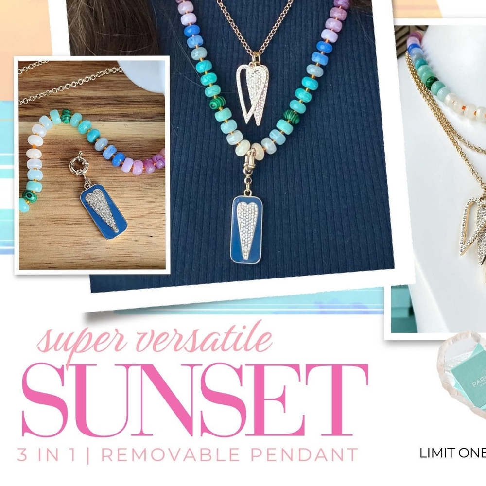 Park Lane Sunset Colorful Beaded Necklace- New In Box
